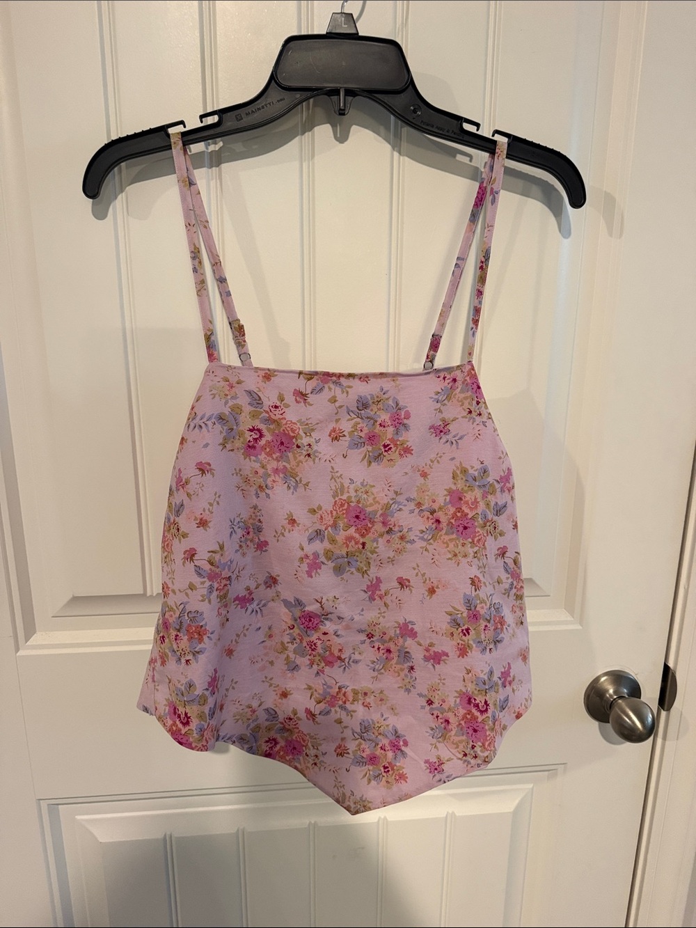 Lucky Brand Floral Lace-Trim Lavender Cami Top